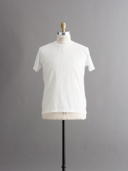 FilMelange | SUCH S Ozone White シャツ地コンビクルーネックTシャツ