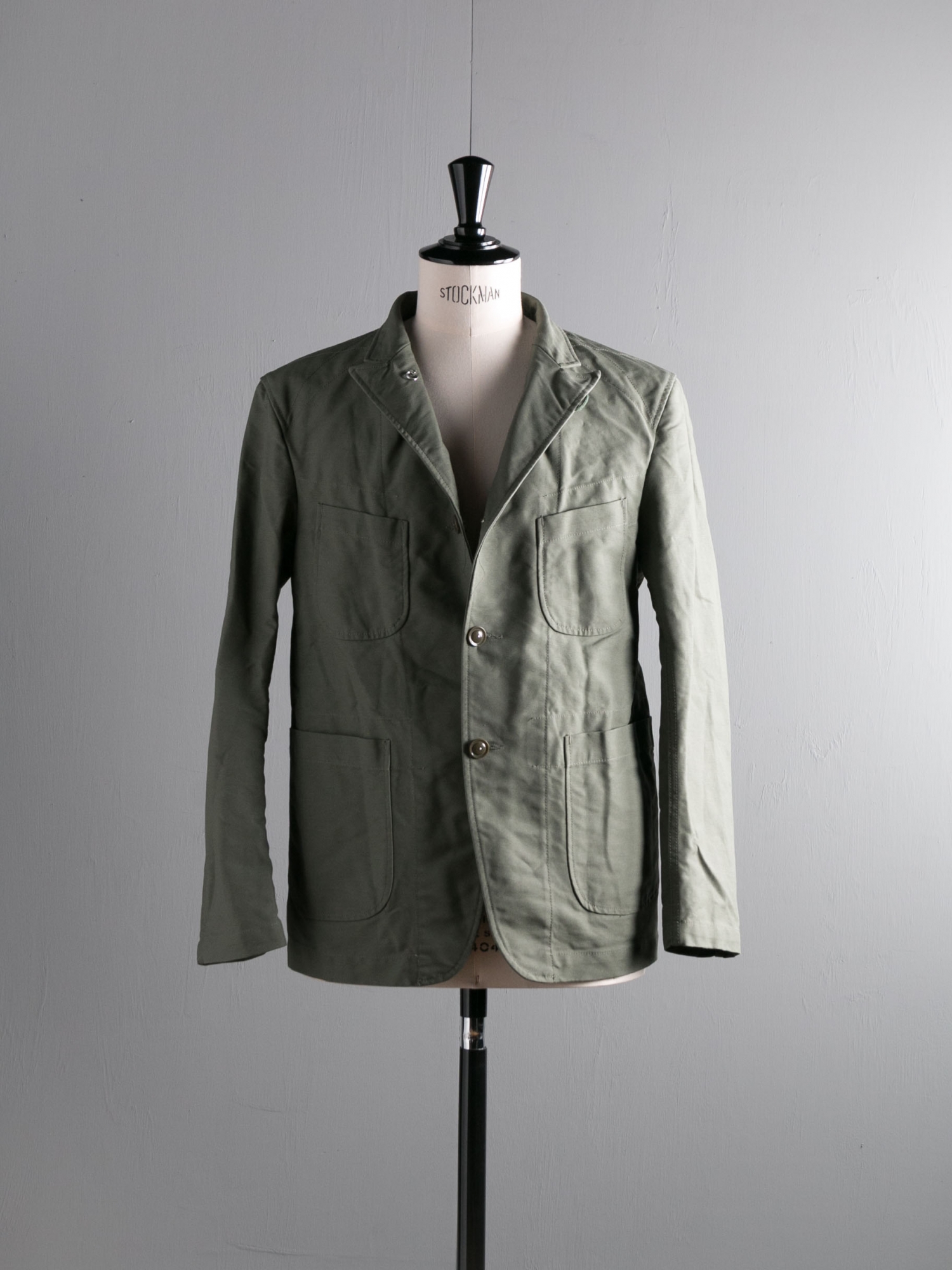 BEDFORD JACKET – COTTON DOUBLE CLOTH Olive | Dresswell online store