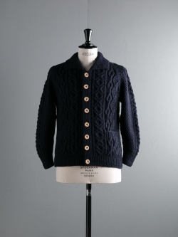 3A CARDIGAN MADE IN SCOTLAND Navy