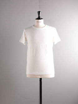 FilMelange | DIZZY White オーガニックラフィー天竺半袖クルーネック胸ポケTシャツの商品画像