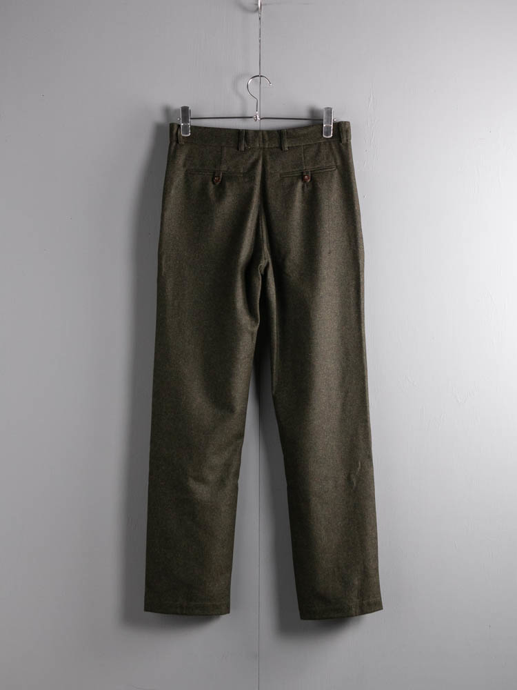 LIGHT WEIGHT LODEN WOOL TROUSERS 48:Olive | Dresswell online store