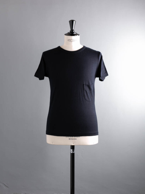 FilMelange | WL-DIZZY Black Navy ウール天竺Tシャツ WLディジーの商品画像