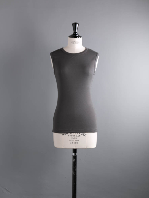 CIOTA | CSL-21 Charcoal Grey スビンコットン 30/- テレコ ノースリーブシャツの商品画像