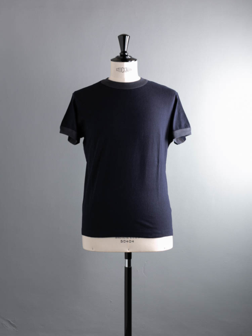 FilMelange | VOLKER Black Navy/Charcoal バインダーTシャツ ヴォルカーの商品画像