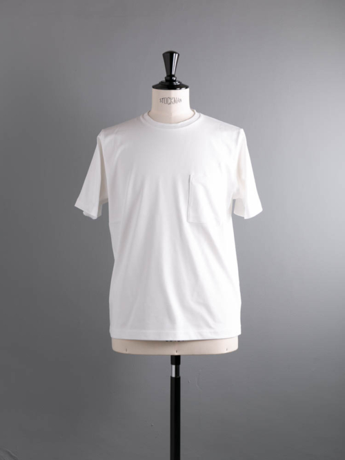 BATONER | BN-22SM-047 HIGH COUNT ORGANIC CREW NECK T-SHIRT White ハイカウントオーガニックコットンクルーネックTシャツの商品画像