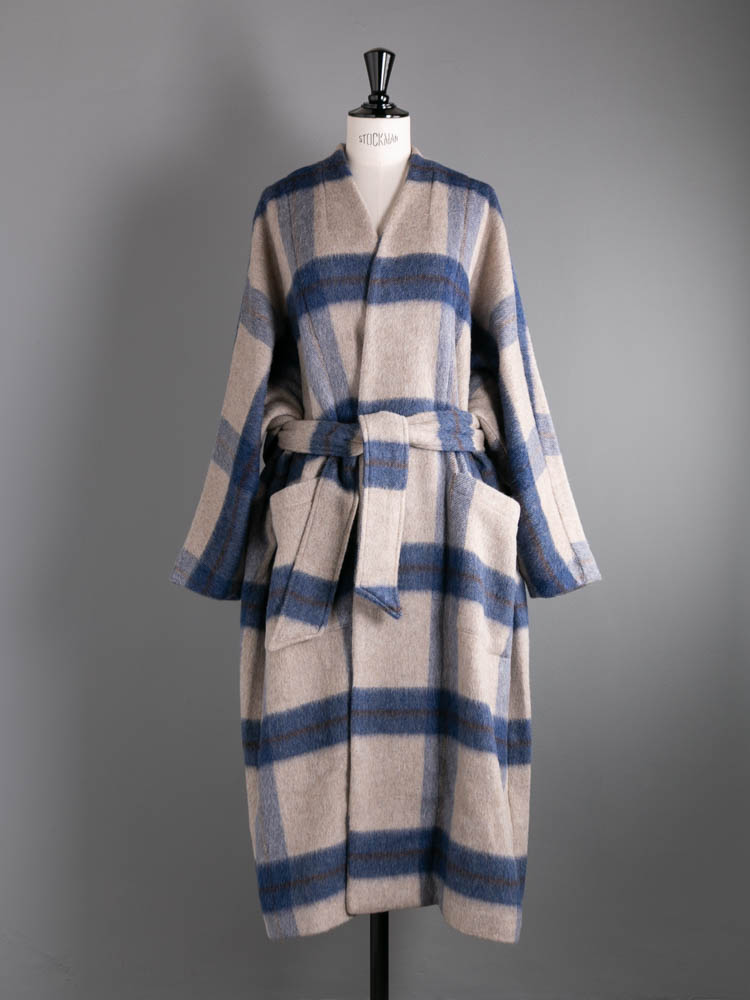 に値下げ！ 新品タグ付き Wool Gown Coat（Blue） | www.kdcow.com