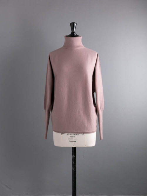 CASHMERE TURTLENECK PULLOVER Dusty Pink