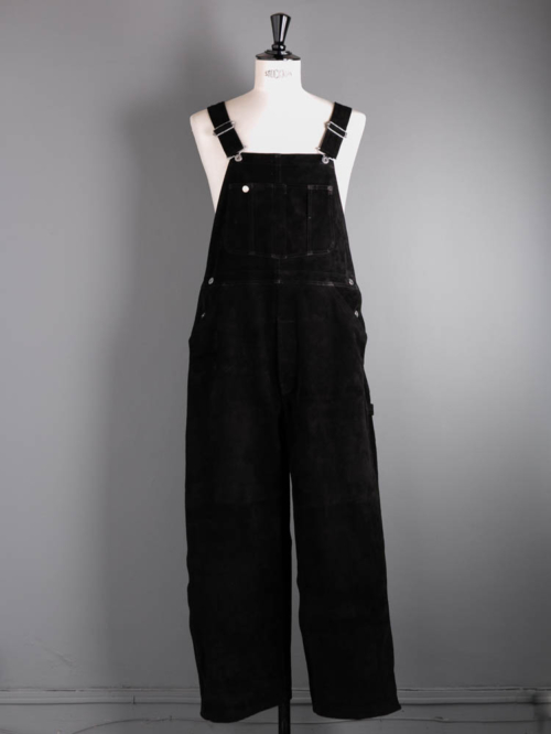 SUEDE OVERALL Black