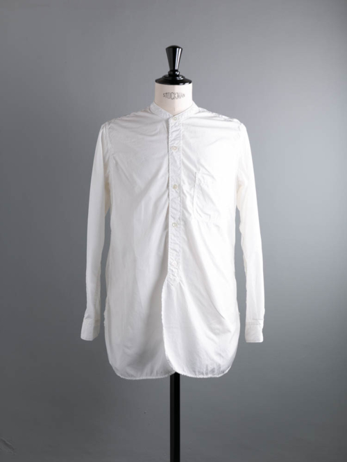 Sans Limite | W1801018 SH06 S White ブロード2本針スタンドカラーシャツの商品画像
