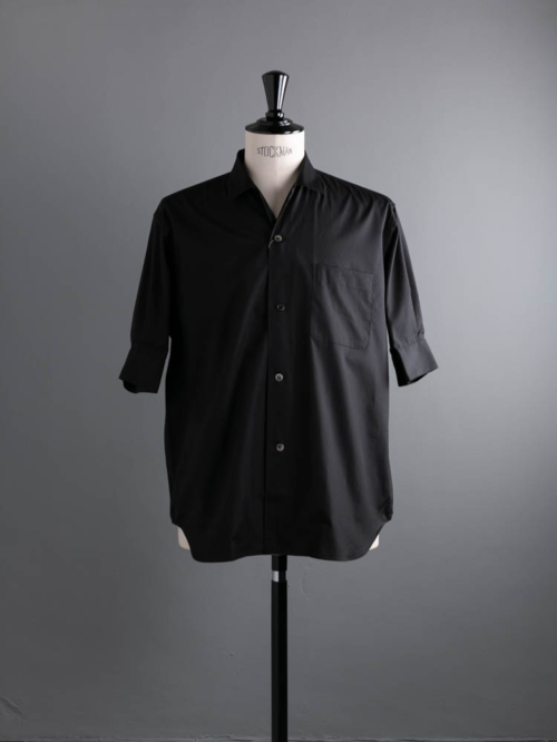 Sans Limite | S2301351 SH05BH Black ブロードボックス小開襟五分袖シャツの商品画像