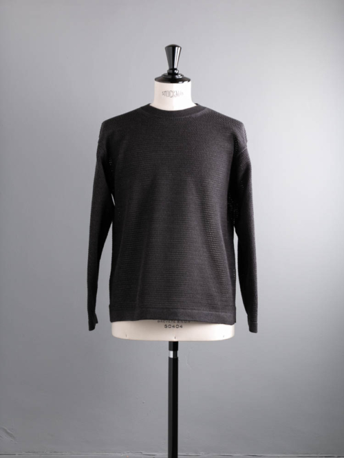 BN-23SM-027 SUMMER KNIT CREW NECK Charcoal