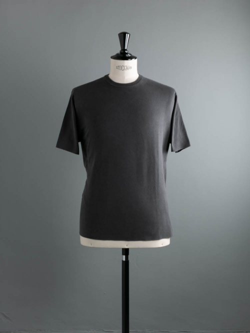 BATONER | BN-23SM-040 32G SMOOTH KNIT T–SHIRT(FADE COLOR) (PACKAGE) Fade Black 32ゲージスムースクルーネックニットTシャツ(フェードカラー)の商品画像
