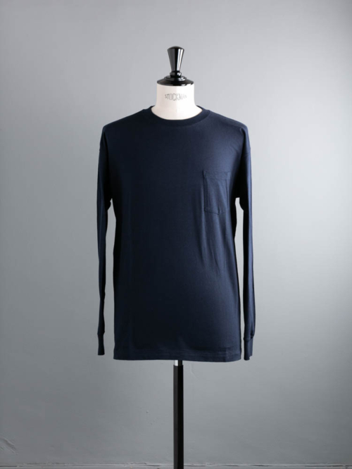 FilMelange | LON Deep Navy ニューリンダ天竺オーバーサイズ長袖Tシャツ ロンの商品画像