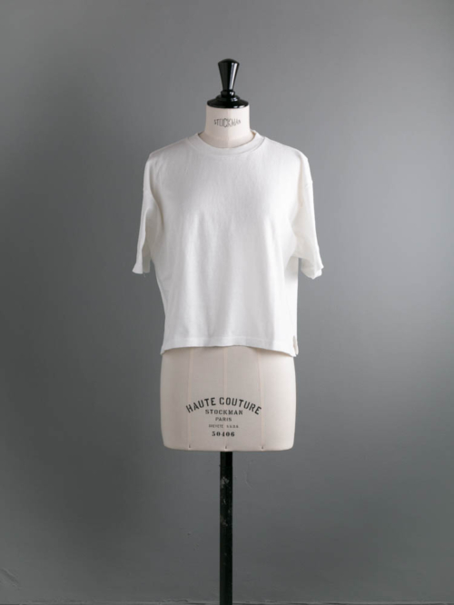 FilMelange | DOT White オーガニックラフィー天竺Tシャツ ドットの商品画像
