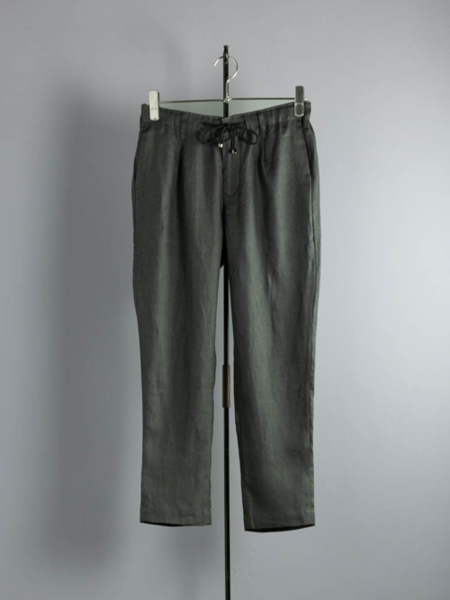 ARBRE | LINEN POPLIN ONETUCK EASY PANTS Charcoal Gray リネンポプリンイージーパンツの商品画像