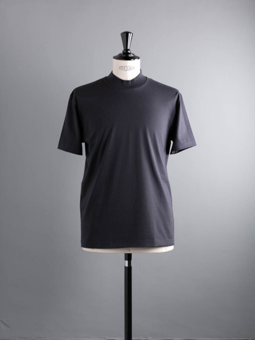 BN-23SM-048 MOCK NECK-T (PACKAGE) Charcoal Navy