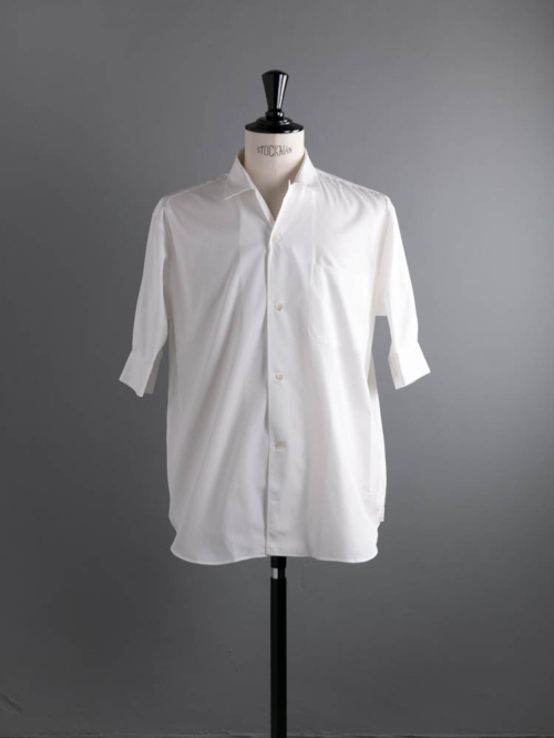 Sans Limite | S2301351 SH05BH White ブロードボックス小開襟五分袖シャツの商品画像