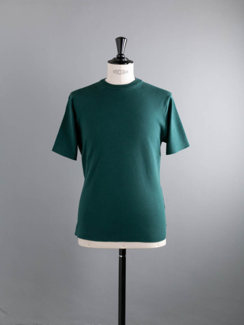 BATONER | BN-SU-001 SMOOTH T-SHIRT Kelly コットン32ゲージスムースニットTシャツ