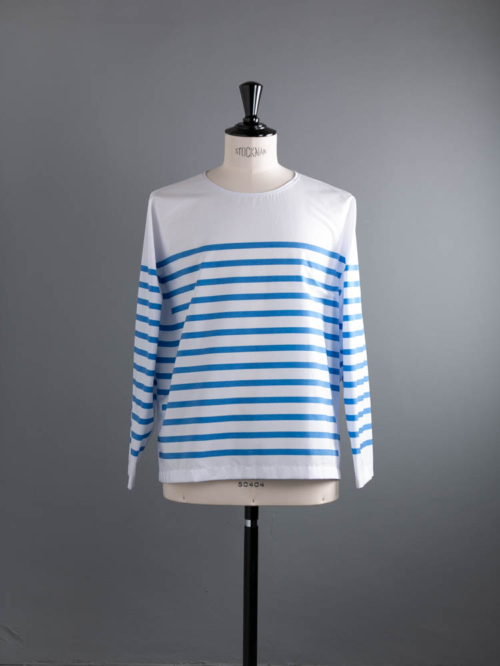 AULICO | L/S BORDER TEE SHIRT Blue 長袖転写ボーダーTシャツの商品画像