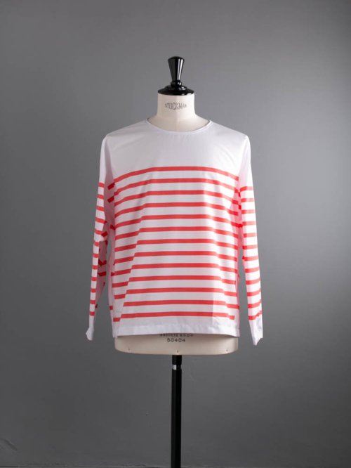 AULICO | L/S BORDER TEE SHIRT Red 長袖転写ボーダーTシャツの商品画像
