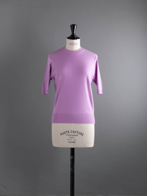 GICIPI | 2420P ARGENTO Lavender コットンフライス五分袖カットソー アルジェーントの商品画像