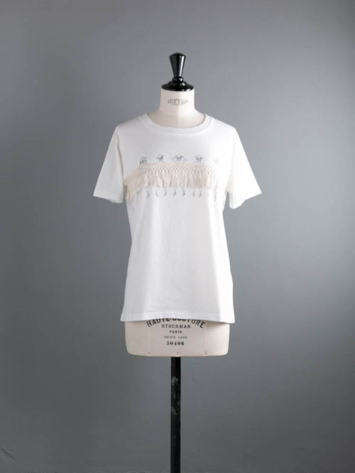 Westoveralls | WEST’S NUDE T-SHIRT White フリンジウエストヌードTシャツの商品画像