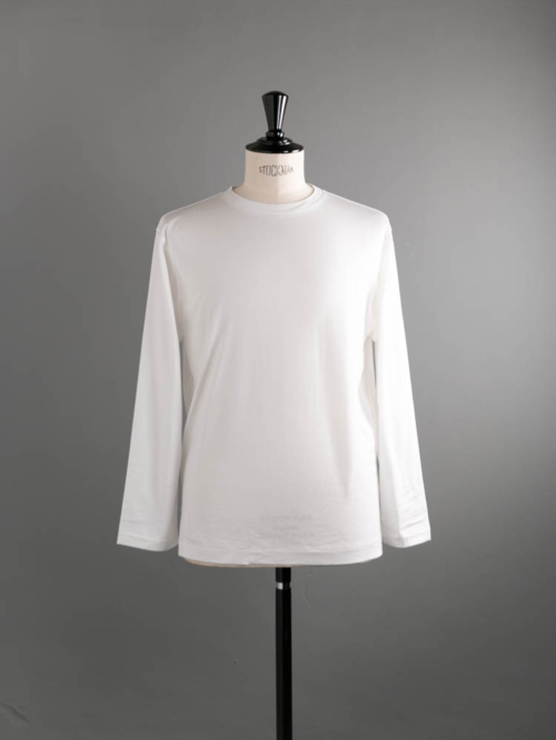 BATONER | BN-24SM-045 THE SEAISLAND COTTON LONG T-SHIRT White シーアイランドコットン長袖Tシャツの商品画像