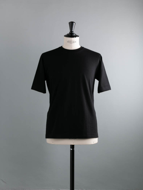 BATONER | BN-24SM-060 MERIYASU T-SHIRT Black “メリヤス”パックTシャツ