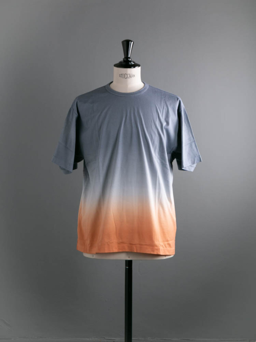 BATONER | BN-24SM-042 GRADATION T-SHIRT Blue x Orange グラデーションTシャツの商品画像