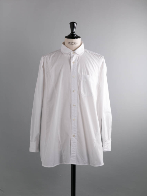 ENGINEERED GARMENTS | FLARED SHIRT – 100’S 2PLY BROADCLOTH White 100双コットンブロードフレアーシャツの商品画像