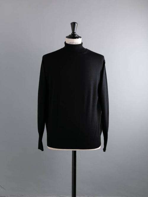 BATONER | BN-24FM-028 BABY WOOL TURTLE NECK Black ベビーウールタートルネックニット