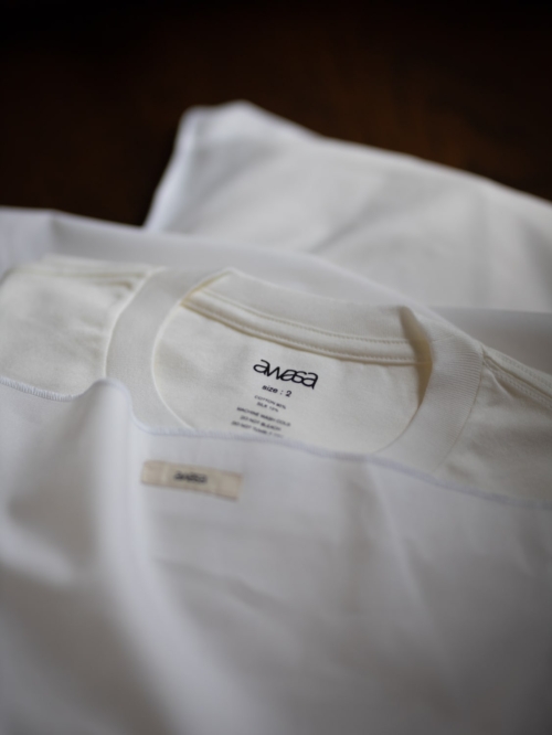awasa | AWS1-02002 White コットンシルク 2P Tシャツ【2枚セット】の商品画像