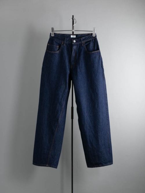 CIOTA | PTLM-25BG-PIW BAGGY 5 POCKET PANTS Navy（One Wash） 新インディゴスビンコットンバギージーンズ