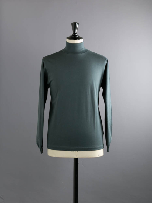 BN-24FM-018 ORGANIC COTTON TUBE HIGH NECK Gray Blue