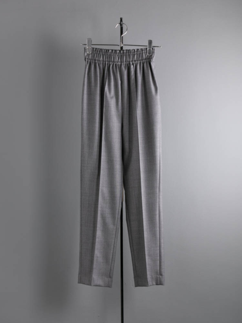 WOOL TWILL EASY TROUSERS Sharkskin Grey