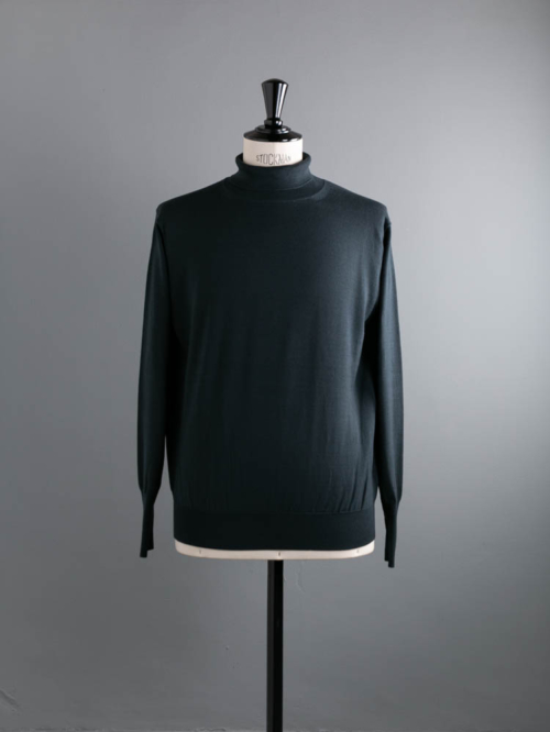 BN-24FM-028 BABY WOOL TURTLE NECK Charcoal Navy