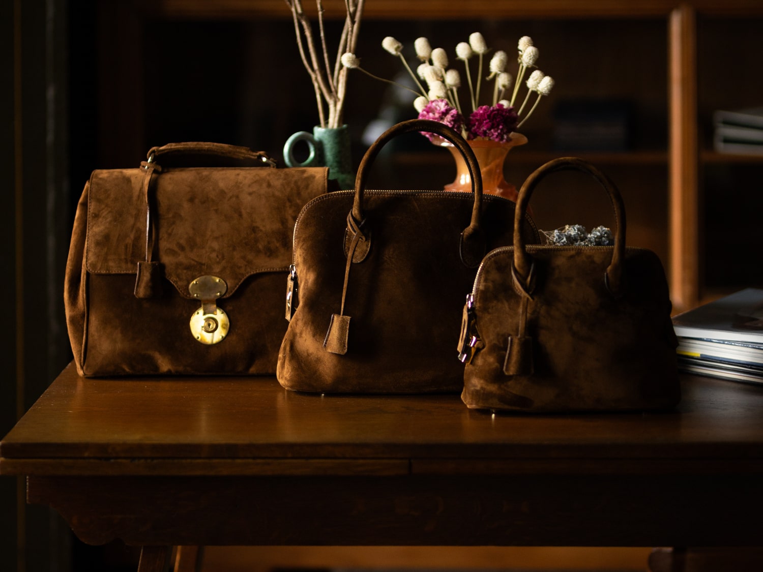 Dresswell ヘラジカレザー 3WAY バッグ Dresswell ヘラジカレザー 3WAY