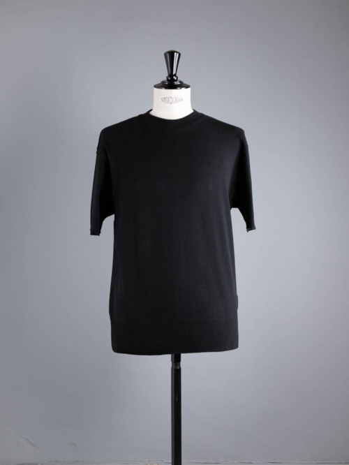 BN-22SM-035 THE SUMMER KNIT POLO LONG SLEEVE Black | Dresswell